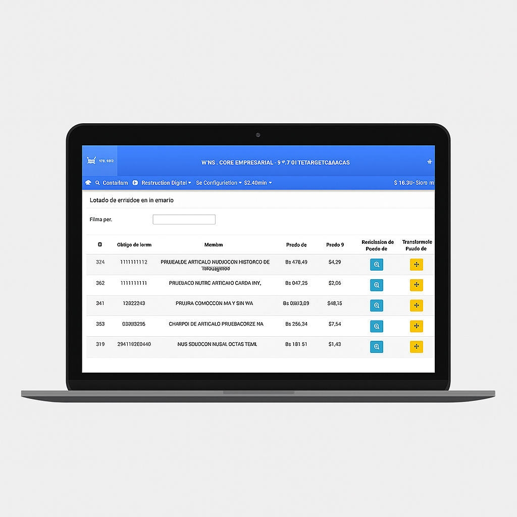 WINS - ERP NO FISCAL